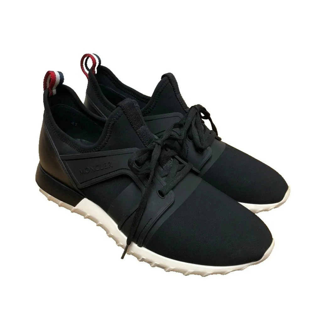 Moncler Emilien Sneakers Mens 41 US 8 Black Activewear Athleisure Lightweight